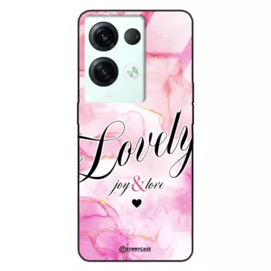 Etui Black Case Glass Marble Elegance do OPPO RENO 8 PRO Marmurkowe