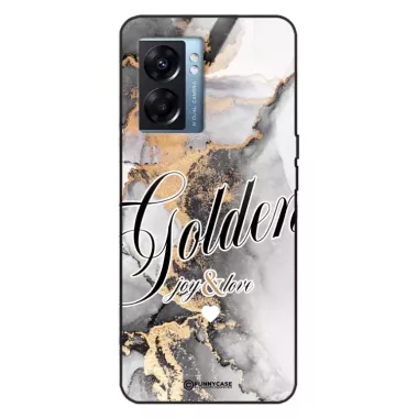 Etui Black Case Glass Marble Elegance do OPPO K10 5G Marmurkowe