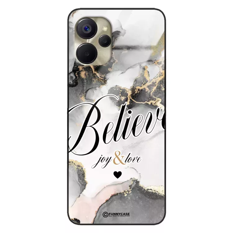 Etui Black Case Glass Marble Elegance do REALME 10 5G Marmurkowe