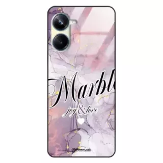 Etui Black Case Glass Marble Elegance do REALME 10 PRO 5G Marmurkowe