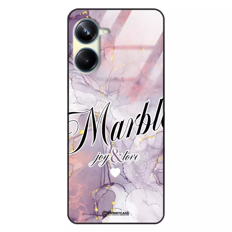 Etui Black Case Glass Marble Elegance do REALME 10 PRO 5G Marmurkowe