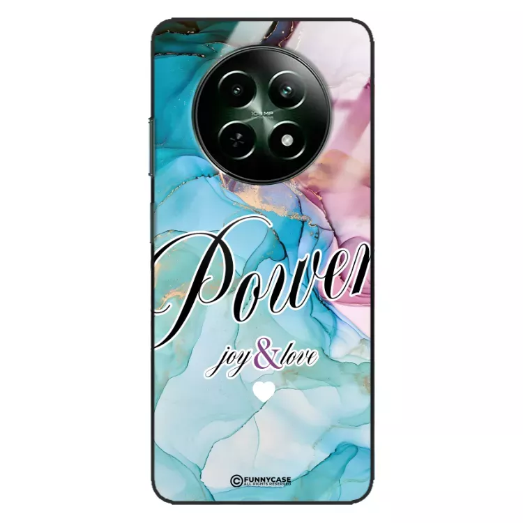 Etui Black Case Glass Marble Elegance do REALME 12 5G Marmurkowe