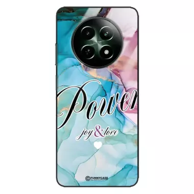 Etui Black Case Glass Marble Elegance do REALME 12 5G Marmurkowe