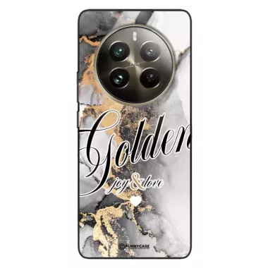 Etui Black Case Glass Marble Elegance do REALME 12 PRO Marmurkowe