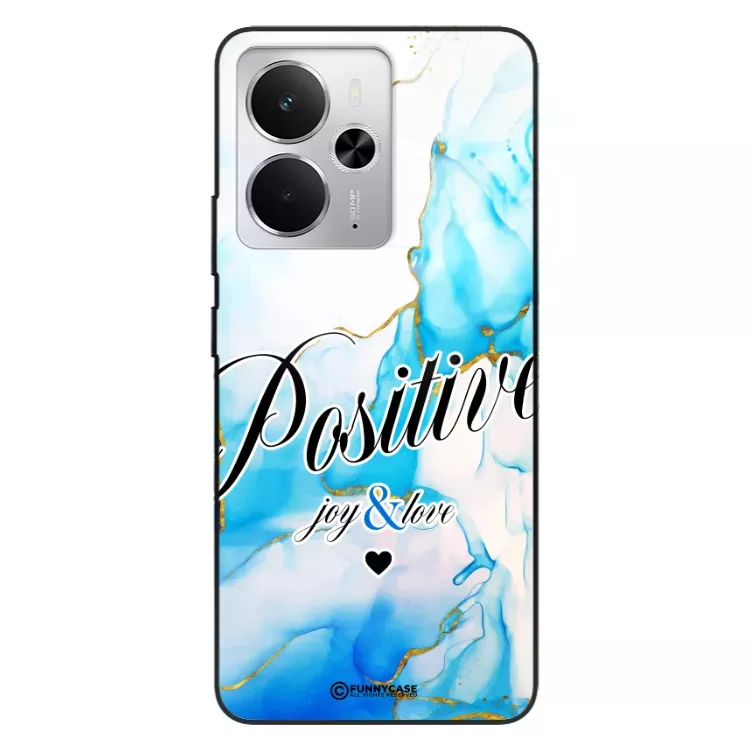 Etui Black Case Glass Marble Elegance do REALME 14 5G Marmurkowe