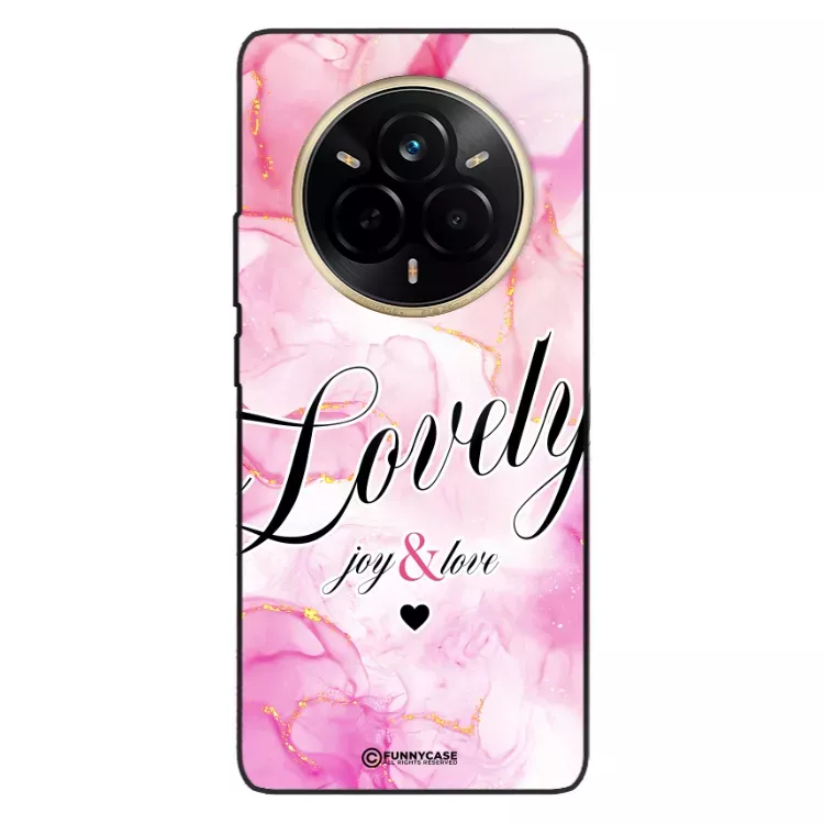 Etui Black Case Glass Marble Elegance do REALME 14 PRO 5G Marmurkowe