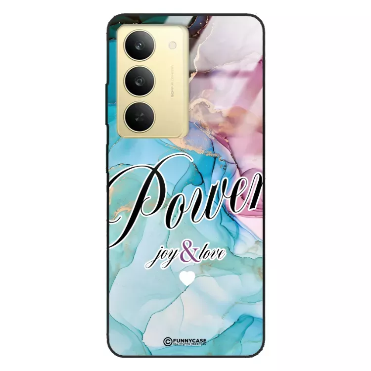 Etui Black Case Glass Marble Elegance do REALME 14X Marmurkowe