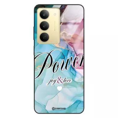 Etui Black Case Glass Marble Elegance do REALME 14X Marmurkowe