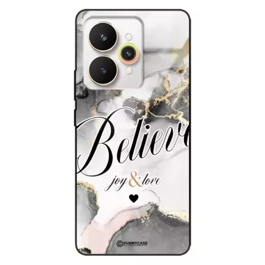 Etui Black Case Glass Marble Elegance do REALME 15 5G Marmurkowe