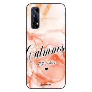 Etui Black Case Glass Marble Elegance do REALME 7 Marmurkowe