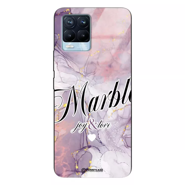Etui Black Case Glass Marble Elegance do REALME 8 PRO Marmurkowe
