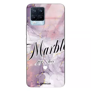 Etui Black Case Glass Marble Elegance do REALME 8 PRO Marmurkowe