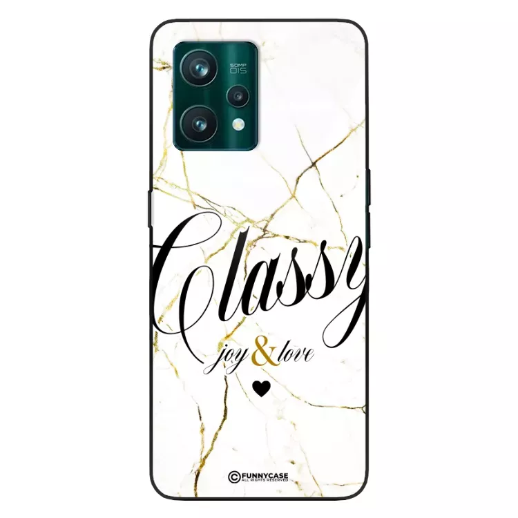 Etui Black Case Glass Marble Elegance do REALME 9 PRO PLUS Marmurkowe