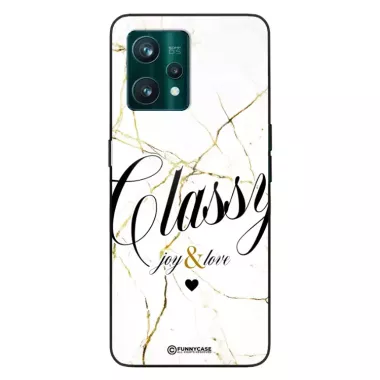 Etui Black Case Glass Marble Elegance do REALME 9 PRO PLUS Marmurkowe
