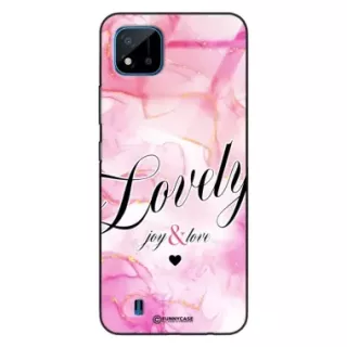 Etui Black Case Glass Marble Elegance do REALME C11 2021 Marmurkowe