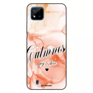 Etui Black Case Glass Marble Elegance do REALME C20 Marmurkowe