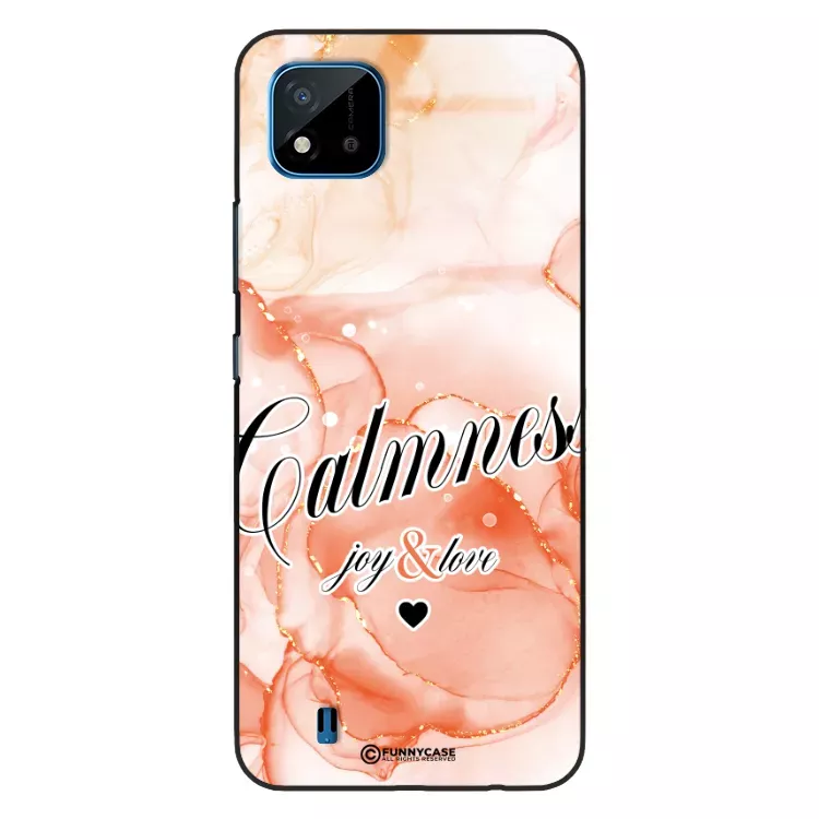 Etui Black Case Glass Marble Elegance do REALME C20 Marmurkowe