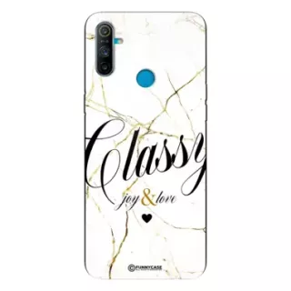 Etui Black Case Glass Marble Elegance do REALME C3 Marmurkowe
