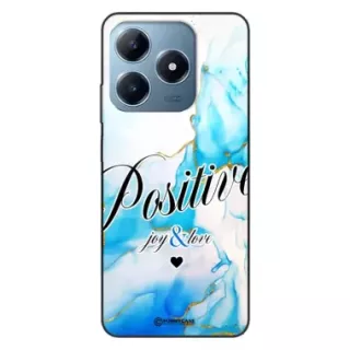 Etui Black Case Glass Marble Elegance do REALME C63 Marmurkowe