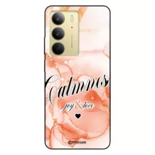 Etui Black Case Glass Marble Elegance do REALME C75 Marmurkowe