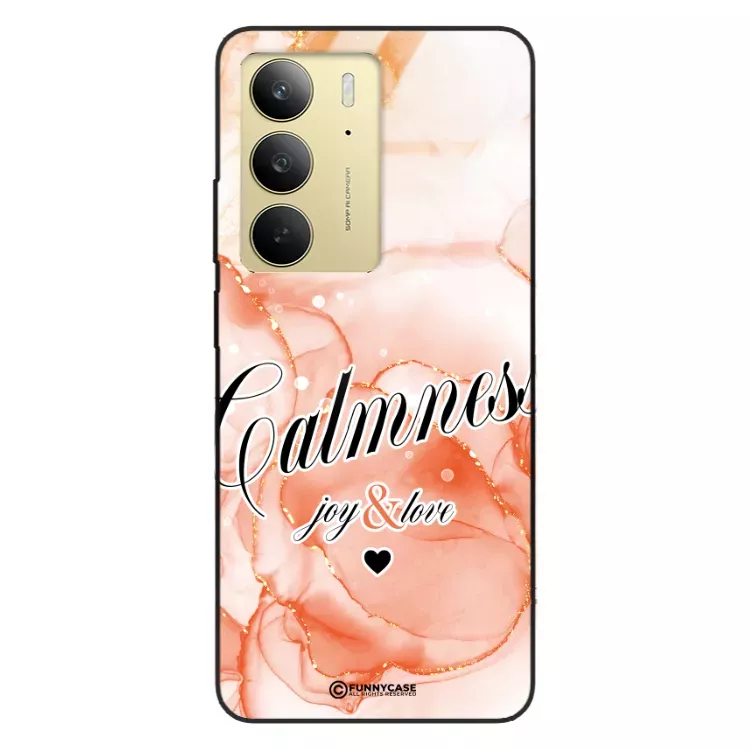 Etui Black Case Glass Marble Elegance do REALME C75 Marmurkowe