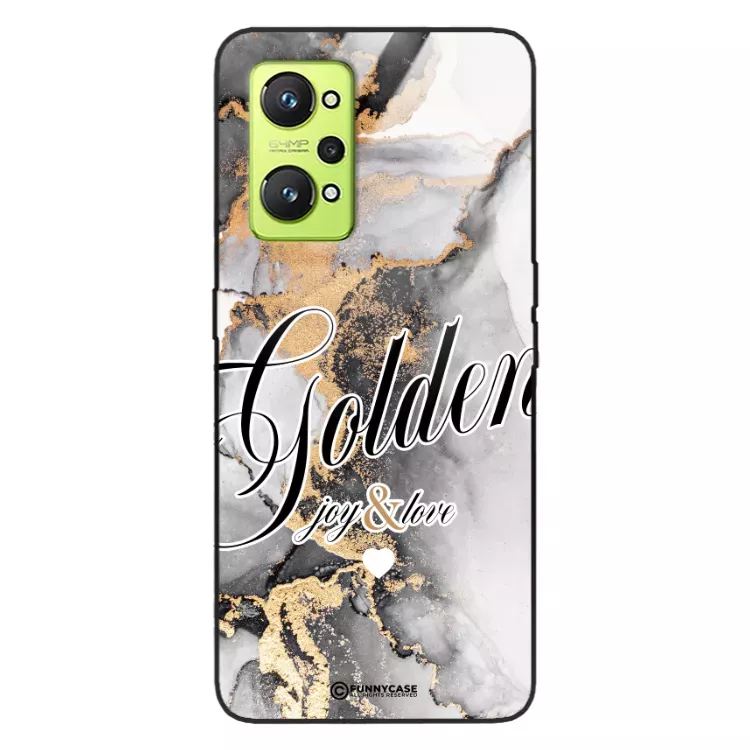 Etui Black Case Glass Marble Elegance do REALME GT NEO 2 Marmurkowe