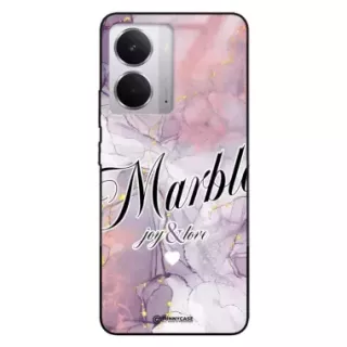 Etui Black Case Glass Marble Elegance do REALME 14 4G Marmurkowe