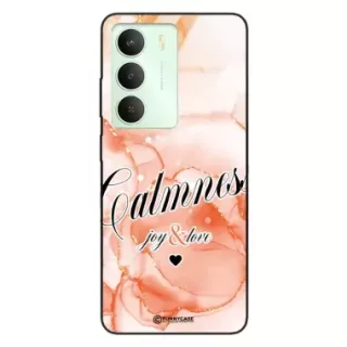 Etui Black Case Glass Marble Elegance do REALME V70 5G Marmurkowe