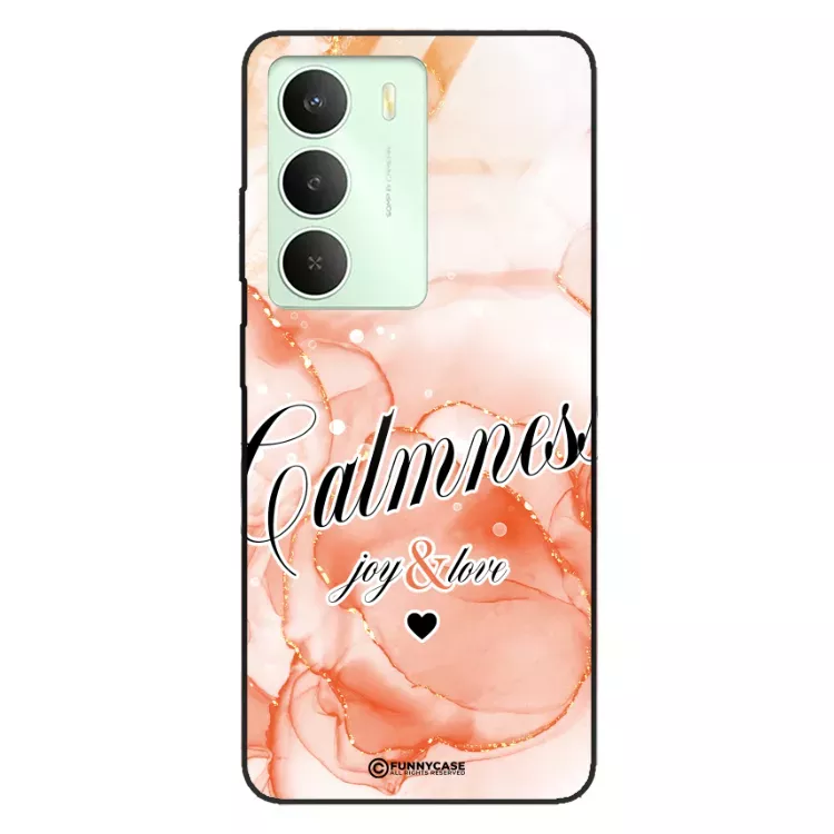 Etui Black Case Glass Marble Elegance do REALME V70 5G Marmurkowe