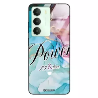 Etui Black Case Glass Marble Elegance do REALME V70S 5G Marmurkowe