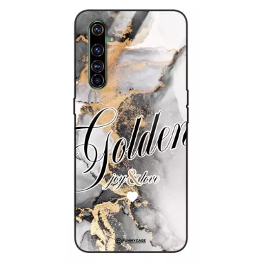 Etui Black Case Glass Marble Elegance do REALME X50 PRO  Marmurkowe