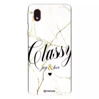 Etui Black Case Glass Marble Elegance do SAMSUNG A01 CORE Marmurkowe