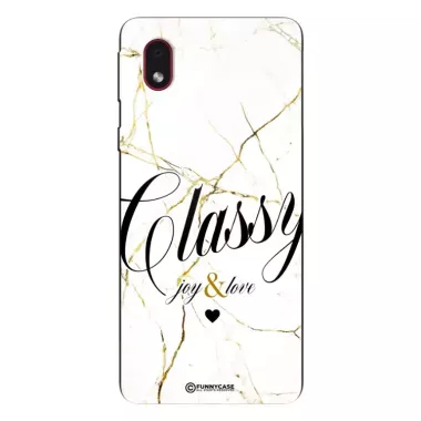 Etui Black Case Glass Marble Elegance do SAMSUNG A01 CORE Marmurkowe