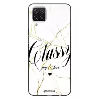 Etui Black Case Glass Marble Elegance do SAMSUNG A12 5G Marmurkowe
