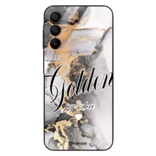 Etui Black Case Glass Marble Elegance do SAMSUNG A15 4G Marmurkowe