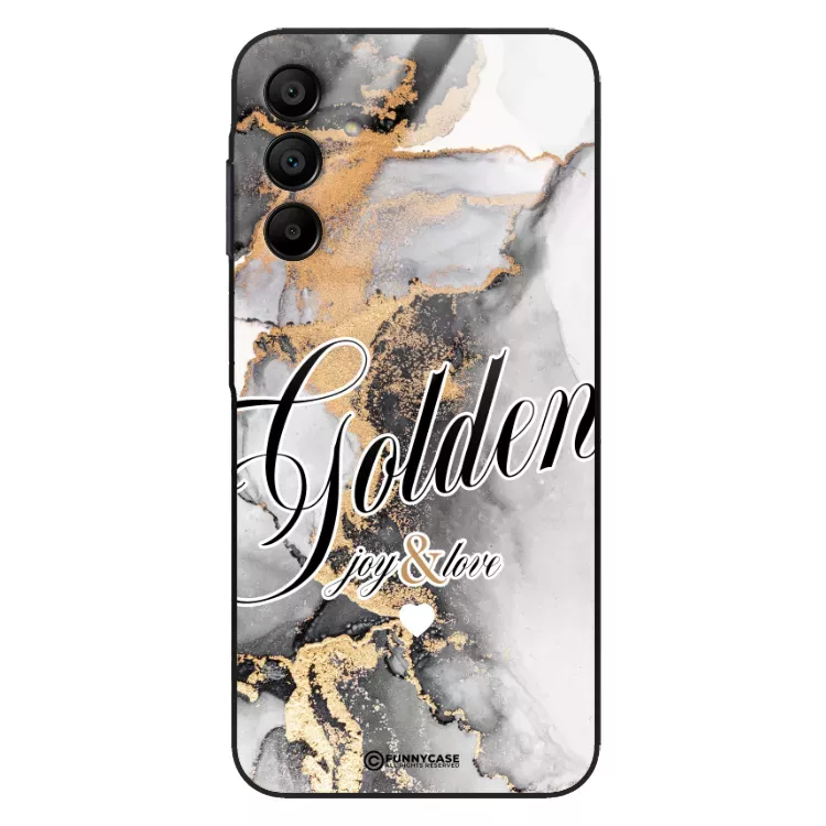 Etui Black Case Glass Marble Elegance do SAMSUNG A15 4G Marmurkowe