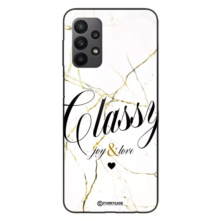 Etui Black Case Glass Marble Elegance do SAMSUNG A23 4G Marmurkowe
