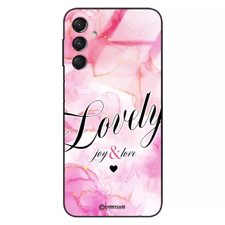 Etui Black Case Glass Marble Elegance do SAMSUNG A24 4G Marmurkowe