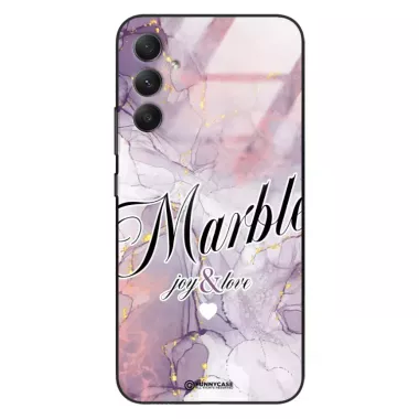 Etui Black Case Glass Marble Elegance do SAMSUNG A34 5G Marmurkowe