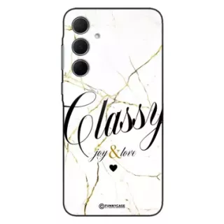 Etui Black Case Glass Marble Elegance do SAMSUNG A35 Marmurkowe