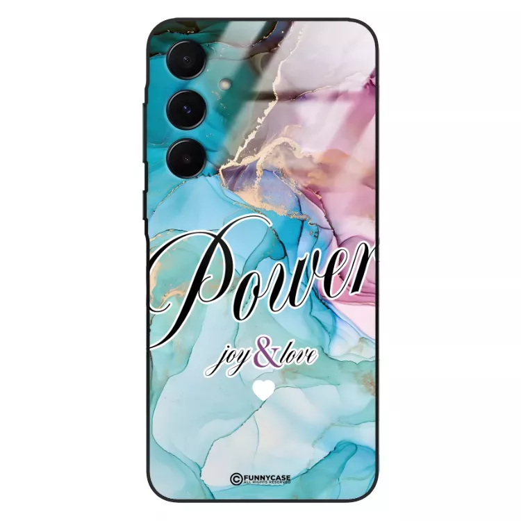 Etui Black Case Glass Marble Elegance do SAMSUNG A55 5G Marmurkowe