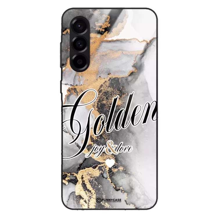 Etui Black Case Glass Marble Elegance do SAMSUNG A56 Marmurkowe