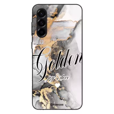 Etui Black Case Glass Marble Elegance do SAMSUNG A56 Marmurkowe