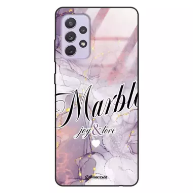 Etui Black Case Glass Marble Elegance do SAMSUNG A72 Marmurkowe