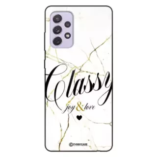 Etui Black Case Glass Marble Elegance do SAMSUNG A72 5G Marmurkowe