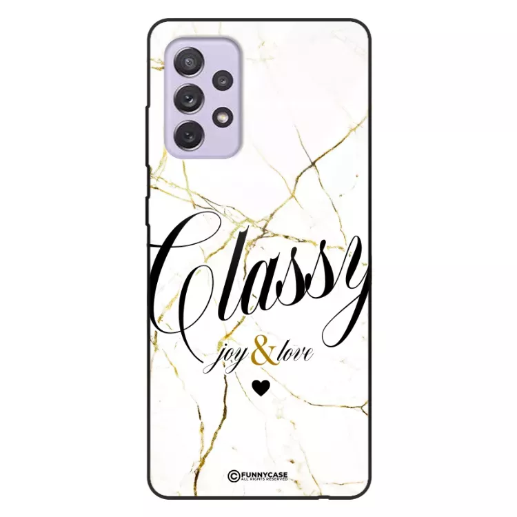 Etui Black Case Glass Marble Elegance do SAMSUNG A72 5G Marmurkowe