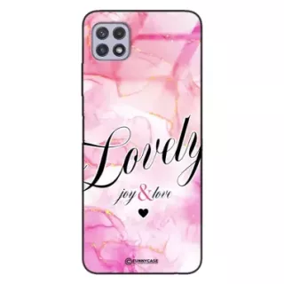 Etui Black Case Glass Marble Elegance do SAMSUNG A22 5G Marmurkowe