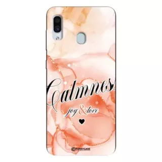 Etui Black Case Glass Marble Elegance do SAMSUNG A30 Marmurkowe