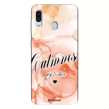 Etui Black Case Glass Marble Elegance do SAMSUNG A30 Marmurkowe