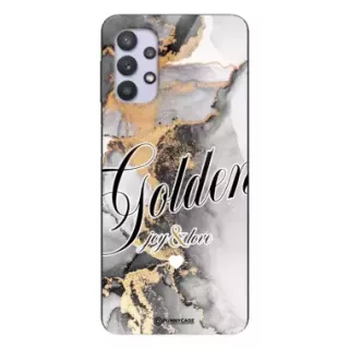 Etui Black Case Glass Marble Elegance do SAMSUNG M32 5G Marmurkowe